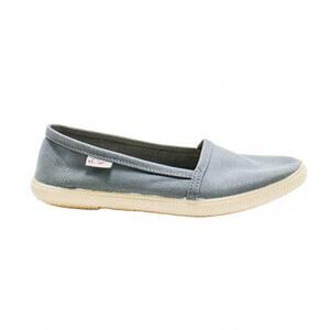 NEW VICTORIA women's slip on cotton flat shoes in antracita